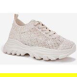 Boto Women's Sneakers With Crocheted Upper Beige Jelhiris | Shoptok.si
