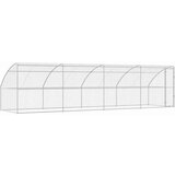  Kućica za pse s pohranom 4 pcs Srebrno 8 x 2 x 2 m Čelik | shoptok.hr