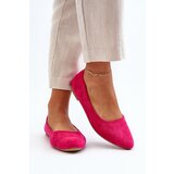 EVENTO Women's Pink Suede Ballerina Flats Kommia | shoptok.hr