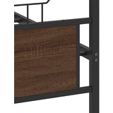 vidaXL Okvir kreveta bez madraca smeđi hrast 140x190 cm izrađeno drvo | shoptok.hr