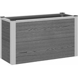 vidaXL Povišena gredica - Vrtna gredica Siva 75 x 30 x 42 cm WPC i aluminij - 75 x 30 x 42 cm Cijene