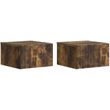  Stenski nočni omarici 2 pcs Dimljen hrast 33 x 34,5 x 20 cm, (5000209477) | Shoptok.si