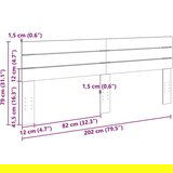 vidaXL Uzglavlje 200 cm puno drvo hrast | shoptok.hr
