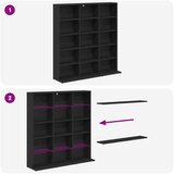Cd ormar Crni hrast 96 x 23,5 x 97,5 cm Konstruirano drvo | shoptok.hr