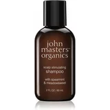 John Masters Organics Scalp Stimulating Shampoo Spearmint & Meadowsweet spodbujajoči šampon za redke lase 60 ml