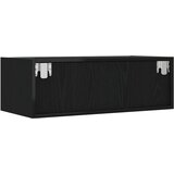 TV ormarić s LED svjetlima crni hrast 75x35,5x25 cm | shoptok.hr