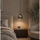  Luster na sajli MIRROR 1xE27/14W/230V zadimljeno zelene boje Slike