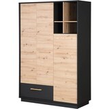 Roba Antracitno siva/u prirodnoj boji dječja gardeu dekoru hrasta 132x195 cm Lenn – Cijene