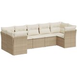 vidaXL 7-dijelni set vrtnih sofa od poliratana s jastucima bež | shoptok.hr