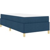 Box Konstrukcija postelje z vzmetnico Modra 80 x 200 cm blago, (5000123638) | Shoptok.si