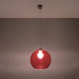 Nice Lamps Crvena viseća svjetiljka sa staklenim sjenilom ø 30 cm Bilbao – | shoptok.hr