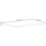  Ploča za radni stol zaobljena 100 x 60 x 2,5 cm od drva manga | shoptok.hr