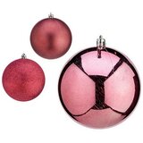  Set božićnih kuglica Roza Plastika 10 x 11 x 10 cm (12 kom.) | shoptok.hr