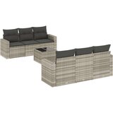  7-dijelni set vrtnih sofa svjetlosivi od poliratana | shoptok.hr