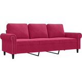  Trosjed crvena boja vina 180 cm baršunasti | shoptok.hr