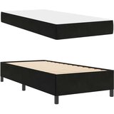  Krevetna konstrukcija Crna 100 x 200 cm tkanina | shoptok.hr