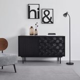 Bessagi Home komoda roma, črna, strukturirana | Shoptok.si