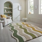 Flair Rugs Zelena/v naravni barvi ročno tkana volnena preproga 160x230 cm Cascade Wool – | Shoptok.si