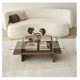 Hanah home Klub sto Saga Rectangle, 105x35x65 cm, Smeđi | Eponuda.ba