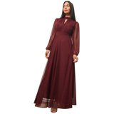 La Modeuse Dolge obleke 78430_P186867 Bordo | Shoptok.si