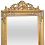  Samostojeće zidno ogledalo u baroknom stilu 160 x 40 cm zlatno | shoptok.hr