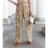 Gemre Beige Women's Wide Pleated Trousers Sammira | shoptok.hr