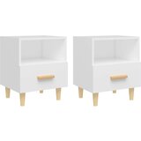 Maison Chic Dvo delni komplet Nočne omarice - Nočne mize bela 40x35x47 cm, (21688031) | Shoptok.si