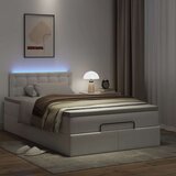  Okvir kreveta s madracem čisto bijela 120x200cm umjetna koža | Eponuda.com