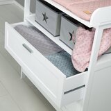 Roba Bijela dječja komoda s promjenjivim stolom 75x100x87 cm Hamburg – | shoptok.hr
