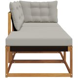  Sekcionalna sofa s jastukom 3 Komad Prirodna i svjetlosiva | Eponuda.com