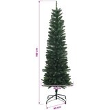  Umjetno usko božićno drvce s kuglicom 150 cm 150 LED lampica | shoptok.hr