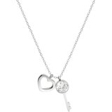 IZMAEL Ogrlica Heart Key - Srebrna | Shoptok.si