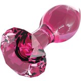 Icicles No. 79 - stožčasti stekleni analni dildo (roza) | Shoptok.si