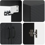  Ormar za montažu na zid Crna 59 x 31 x 60 cm Konstruirano drvo | shoptok.hr