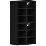  Ormar za cipele s policom 2 pcs Crni hrast 52 x 30 x 50,5 cm | Eponuda.com