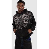 Affliction Decimation Pulover s kapuco black mineral wash Cene