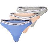 Calvin Klein Underwear Tangice modra / pegasto siva / pastelno oranžna / bela | Shoptok.si