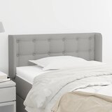  Uzglavlje s ušima svjetlosivo 103x16x78/88 cm od tkanine | shoptok.hr