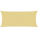  Senčna platna Rumena in Bela 2 x 5 m HDPE, (5000241257) | Shoptok.si