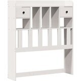  Knjižna postelja brez vzmetnice bela 75x190 cm trdna borovina, (21532584) | Shoptok.si