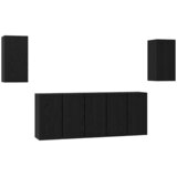  Set TV komoda Zidne 7 pcs Crni hrast 30,5 x 30 x 60 cm | shoptok.hr
