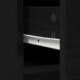  Komoda s ladicama i vratima crni hrast 73x31x90 cm | shoptok.hr