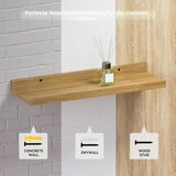 RICHER HOUSE 2x 60 cm stenski polici v lesenem videzu | Shoptok.si