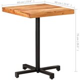 Bistro stol četvrtasti 60 x 60 x 75 cm masivno bagremovo drvo | Shoptok.si