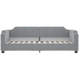  Dnevni krevet s madracem svjetlosivi 90 x 200 cm od tkanine | shoptok.hr