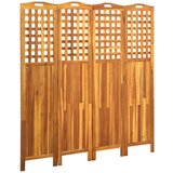 vidaXL Paravan 4-delni 161x2x170 cm trden akacijev les Cene