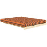 Karup Oranžna/rjava raztegljiva sedežna garnitura 160 cm Roots – | Shoptok.si