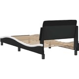  Okvir za krevet Dover crno-bijeli 90 x 200 cm umjetna koža | shoptok.hr