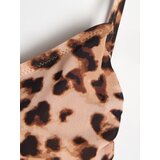 Sinsay Jednodijelni kupaći kostim s bočnim vezicama u leopard uzorku | shoptok.hr