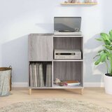 vidaXL Omarica za gramofonske plošče siva sonoma 84,5x38x89cm inž. les | Shoptok.si